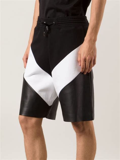 givenchy pleated shorts men|givenchy shorts and shirt set.